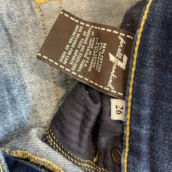 7 for all mankind the skinny crop & roll size 26 - Picture 3 of 5